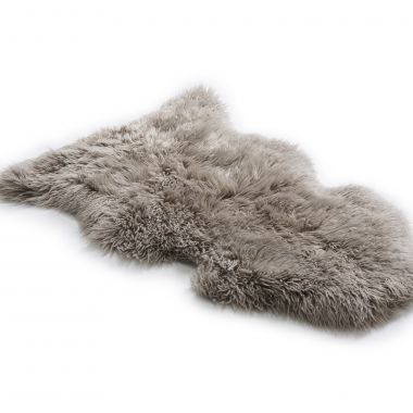 Back Country Rustic Sheepskin Rug - Dark Beige