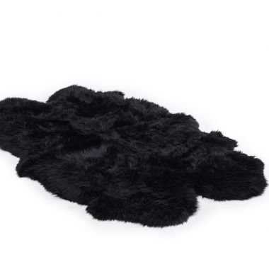 Black 4 piece - Gold Star rug