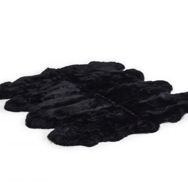 Black 8 piece - Gold Star rug