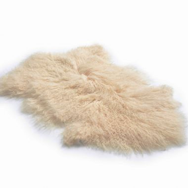 Tibetan Lambskin Rug - Champagne