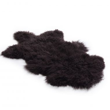 Tibetan Lambskin Rug - Cocoa