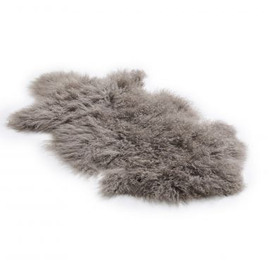 Tibetan Lambskin Rug - Mushroom