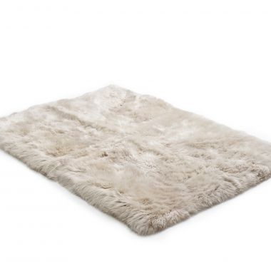 Longwool Rectangle Rug - Stone