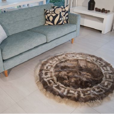 Wedgewood Circle Rug - 135cm Paco/Stone