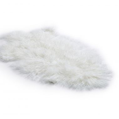 Tibetan Lambskin Rug - White