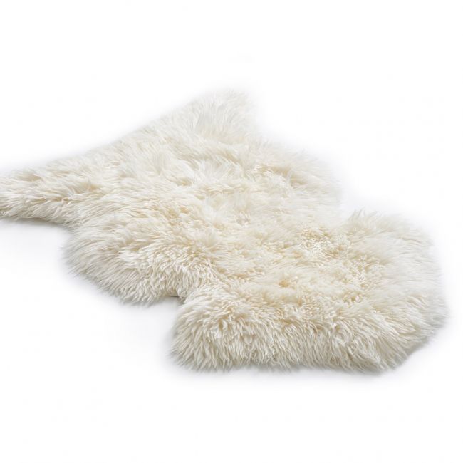 Image of Back Country Rustic Sheepskin Rug - Ivory