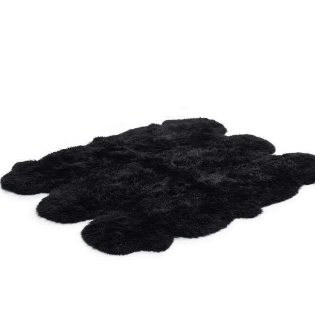Image of Black 6 piece - Gold Star rug