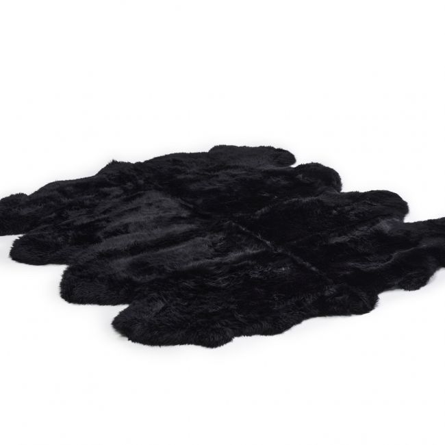 Image of Black 8 piece - Gold Star rug