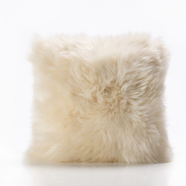 Image of Longwool Single Sided Cushion Cover - Champagne