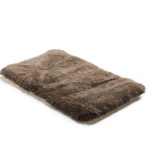 Image of Curly Wool Pet Mat - Medium Brown