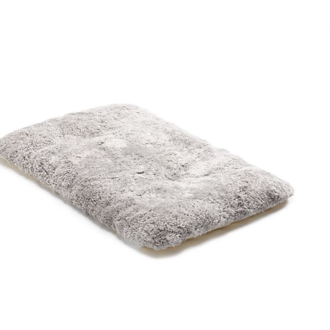 Image of Curly Wool Pet Mat - Medium Grey