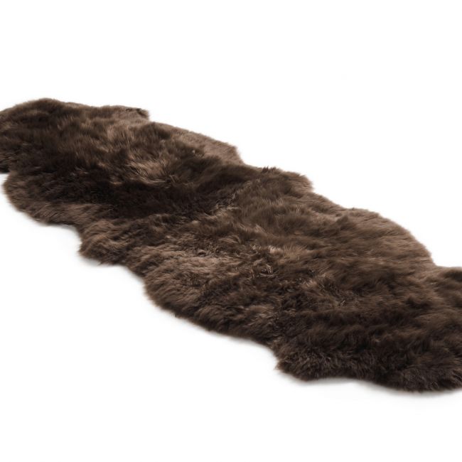 Image of Dark Brown 2 piece - Gold Star rug