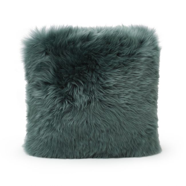Image of Longwool Single Sided Cushion Cover - Jungle Green