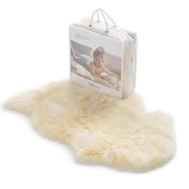 Image of Longwool Natural Babycare Rug - Bone