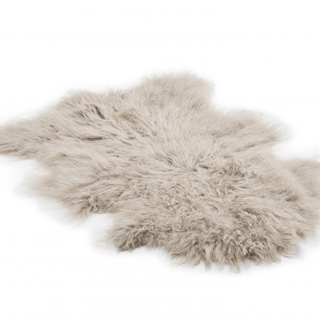 Image of Tibetan Lambskin Rug - Dark Beige